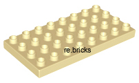 Lego® Duplo® deska 4x8 béžová